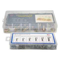 50pc Metric Lynch Pin and 150 Pc Imperial R Pin Clip Grab Kit