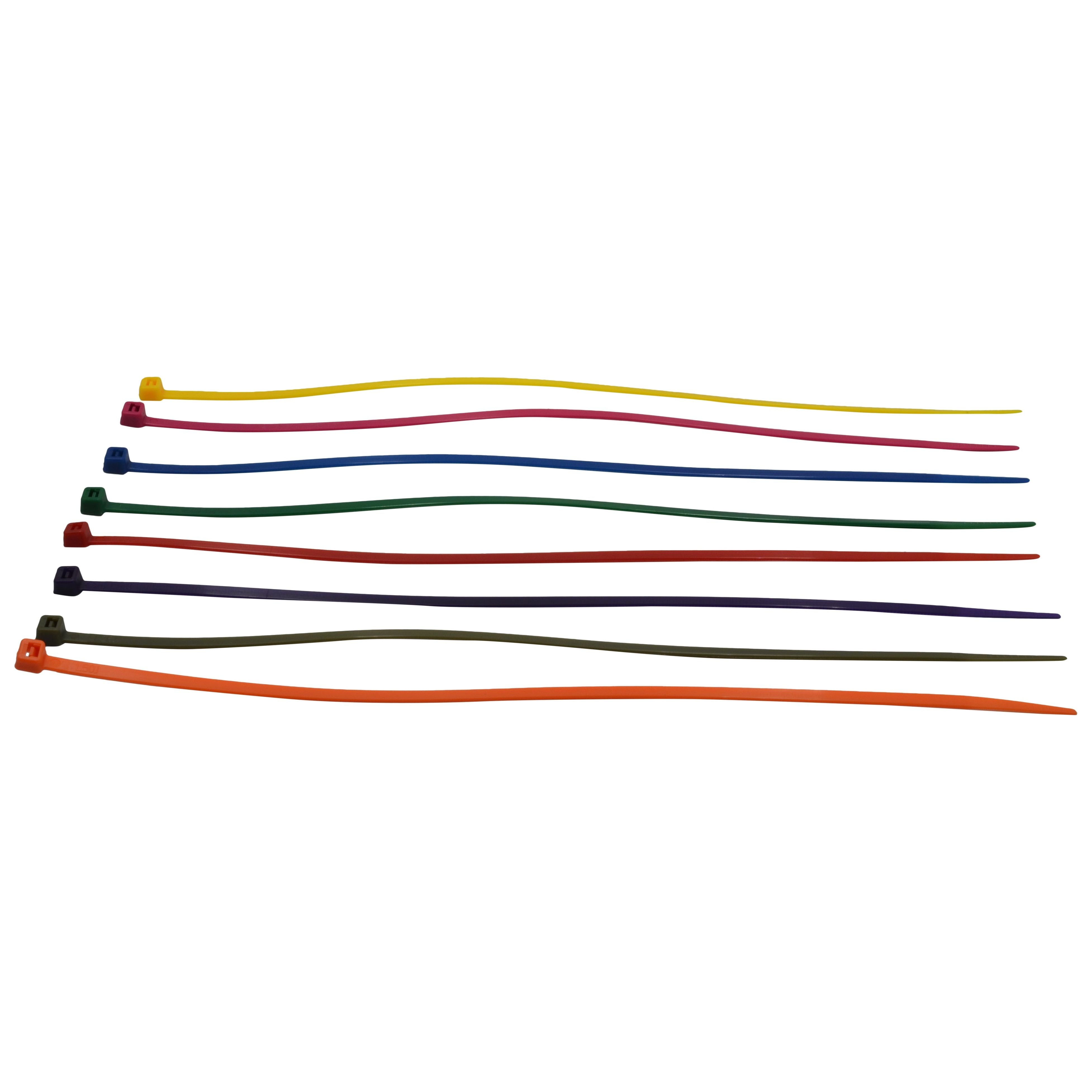 RAPTOR Mixed 300mm x 4.8mm Medium Duty Cable Ties, 80 Pack