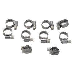 10 Piece Kale 304 Stainless Steel 8-16mm WD9 Worm Drive Hose Clamp