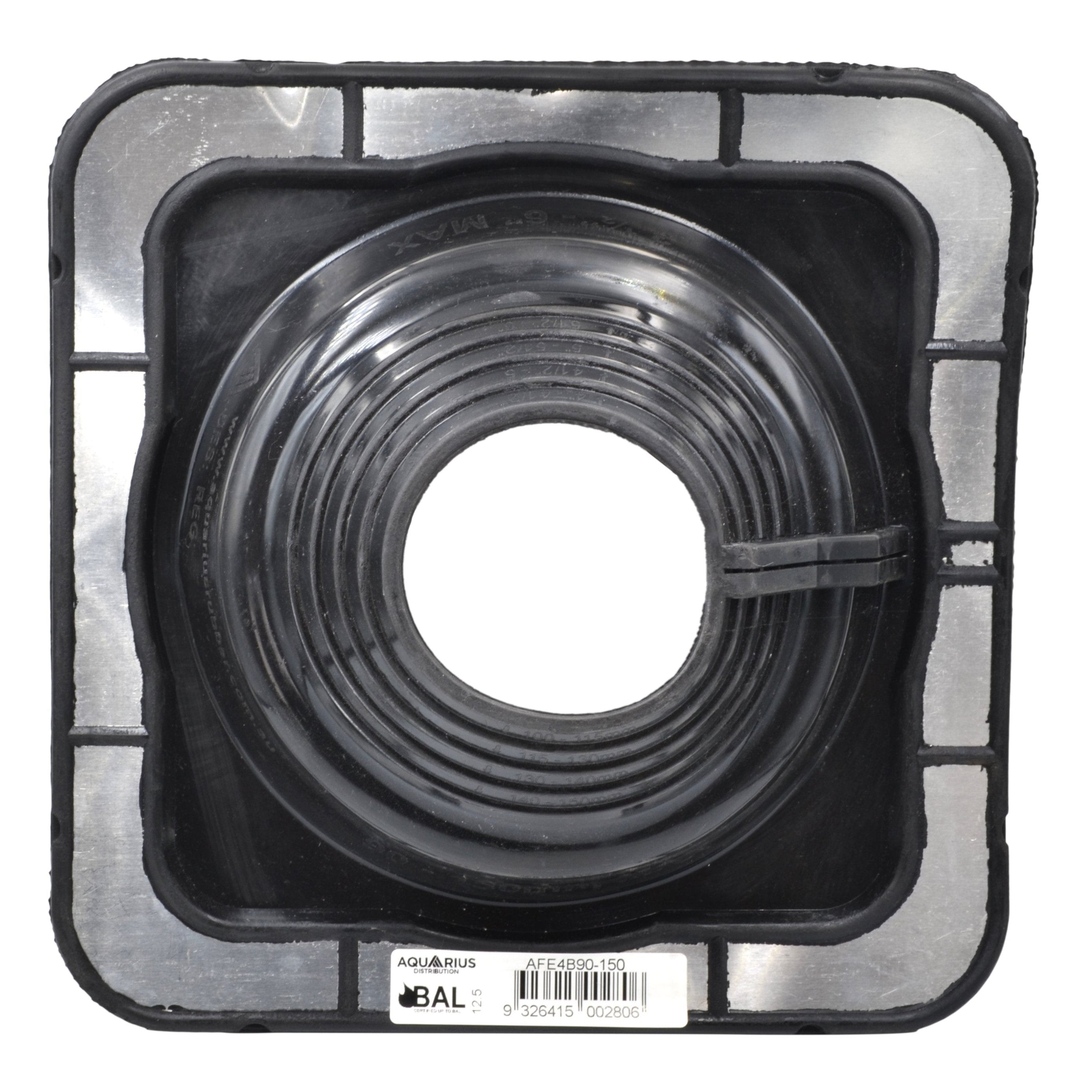 Aquaseal FlashRite #4 Metal Roof Pipe Flashing Black 90-150mm