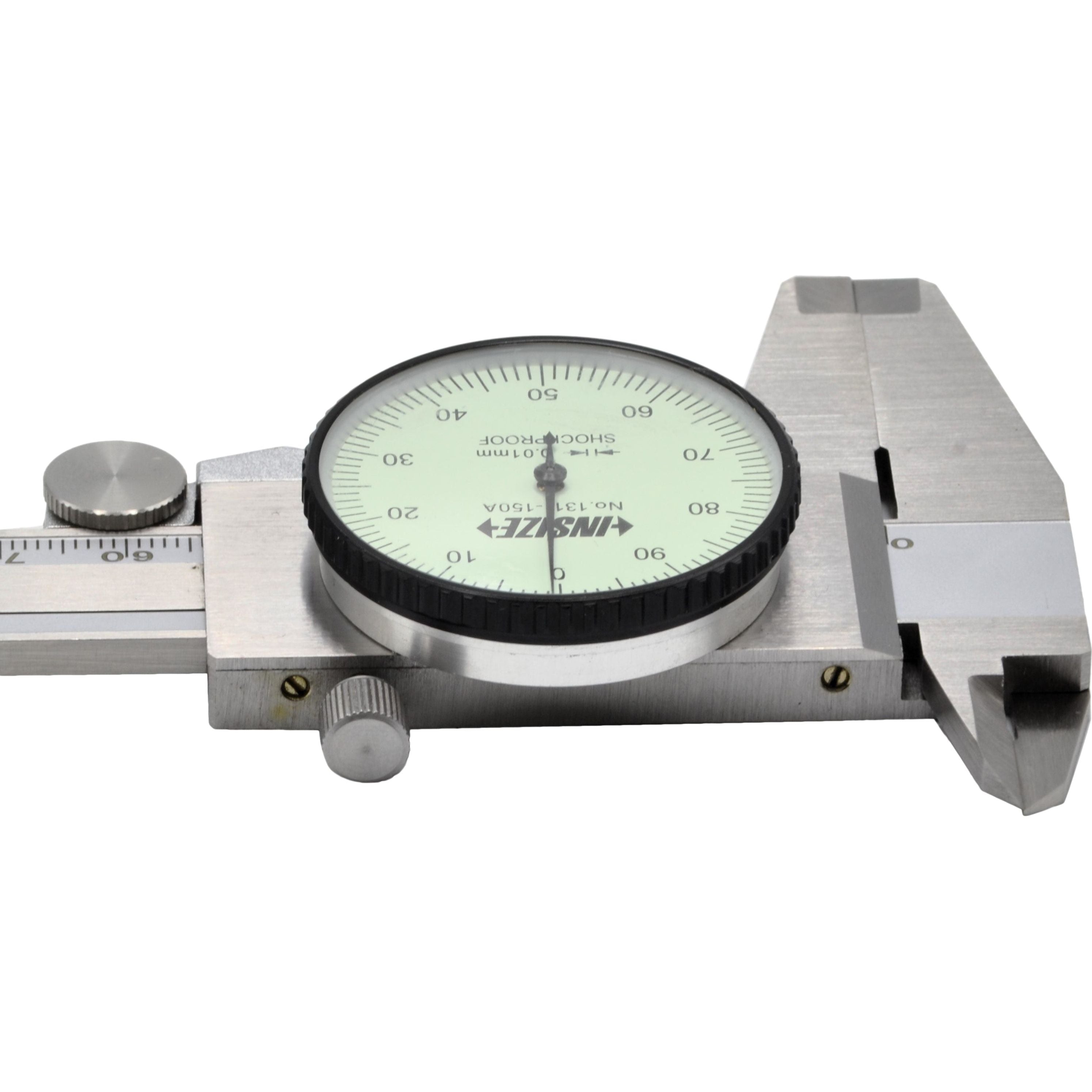 INSIZE Metric Dial Caliper  0-150mm Range Series 1311-150A