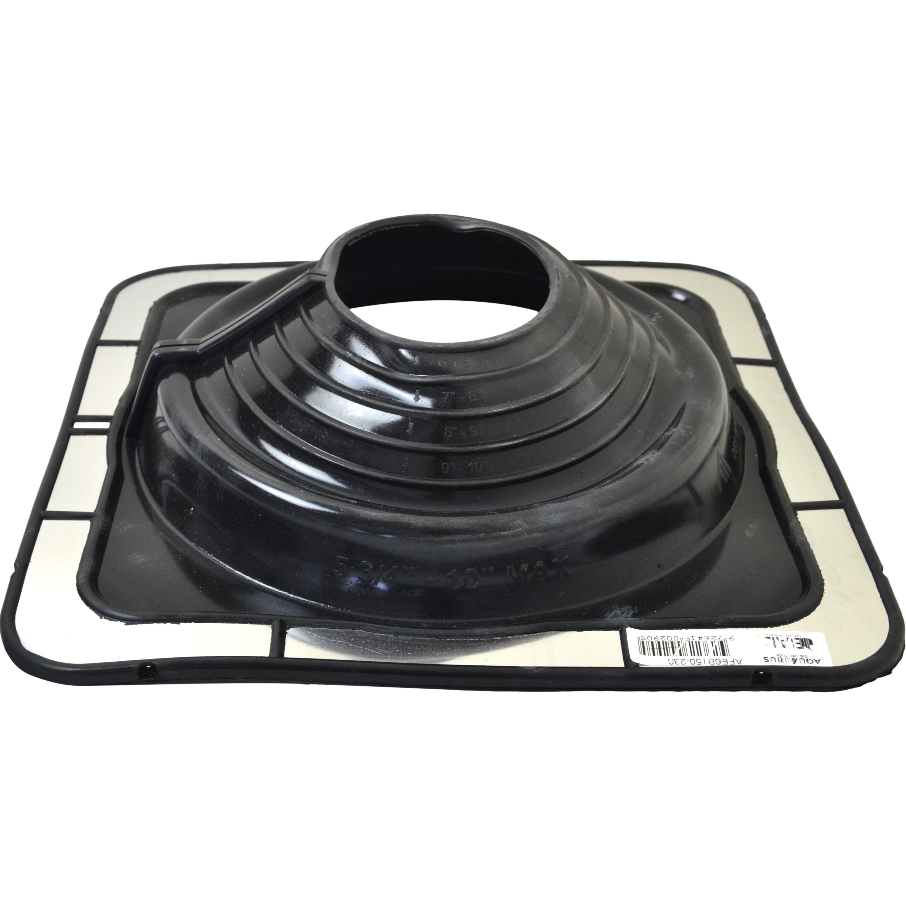 Aquaseal FlashRite #6 Metal Roof Pipe Flashing Black 150-230mm