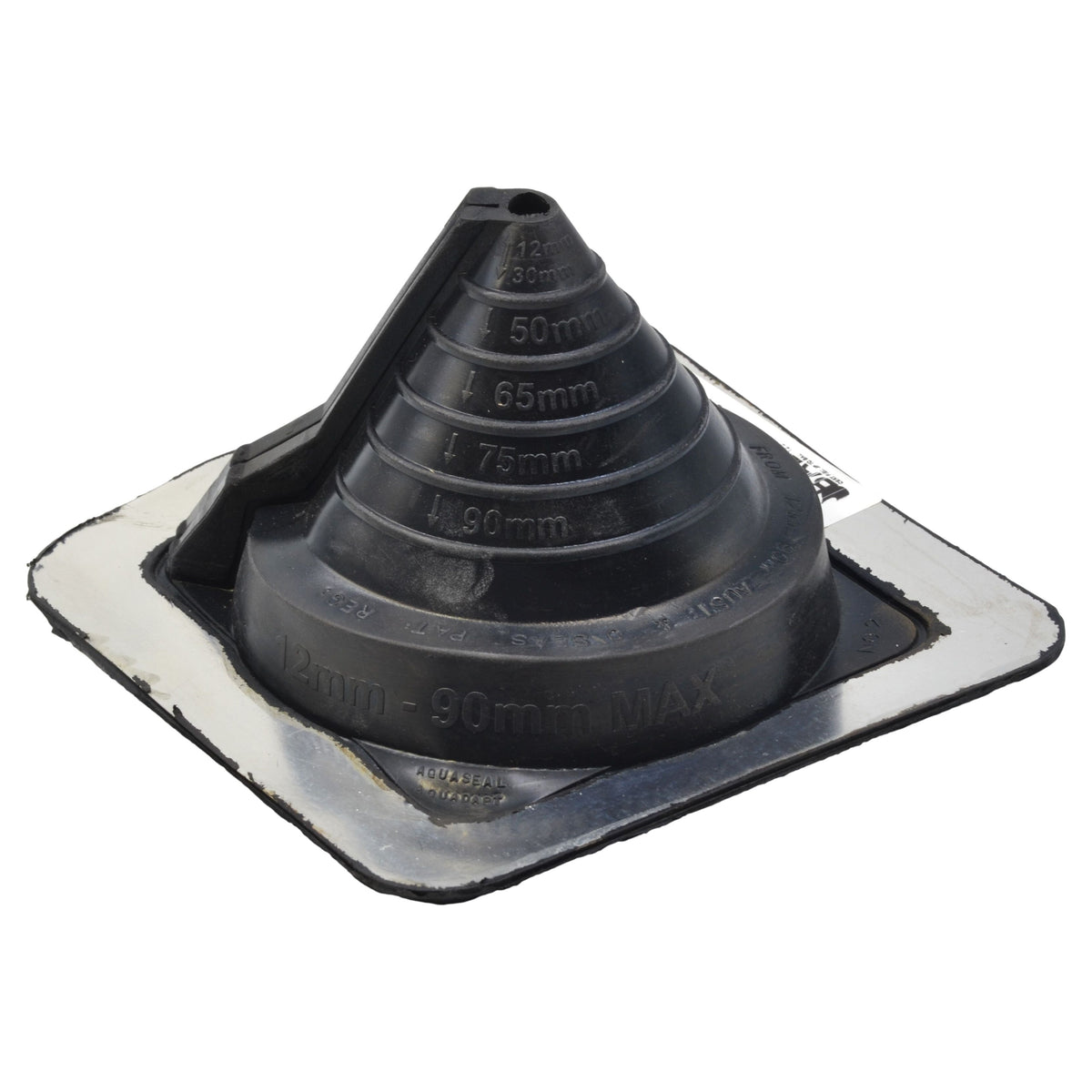 Aquaseal Aquadapt #2 Roof Pipe Flashing Black 10-70mm