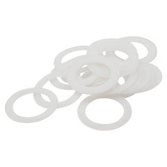 25-Pack White Nylon Washers for Vanity Basin/Tap Seals