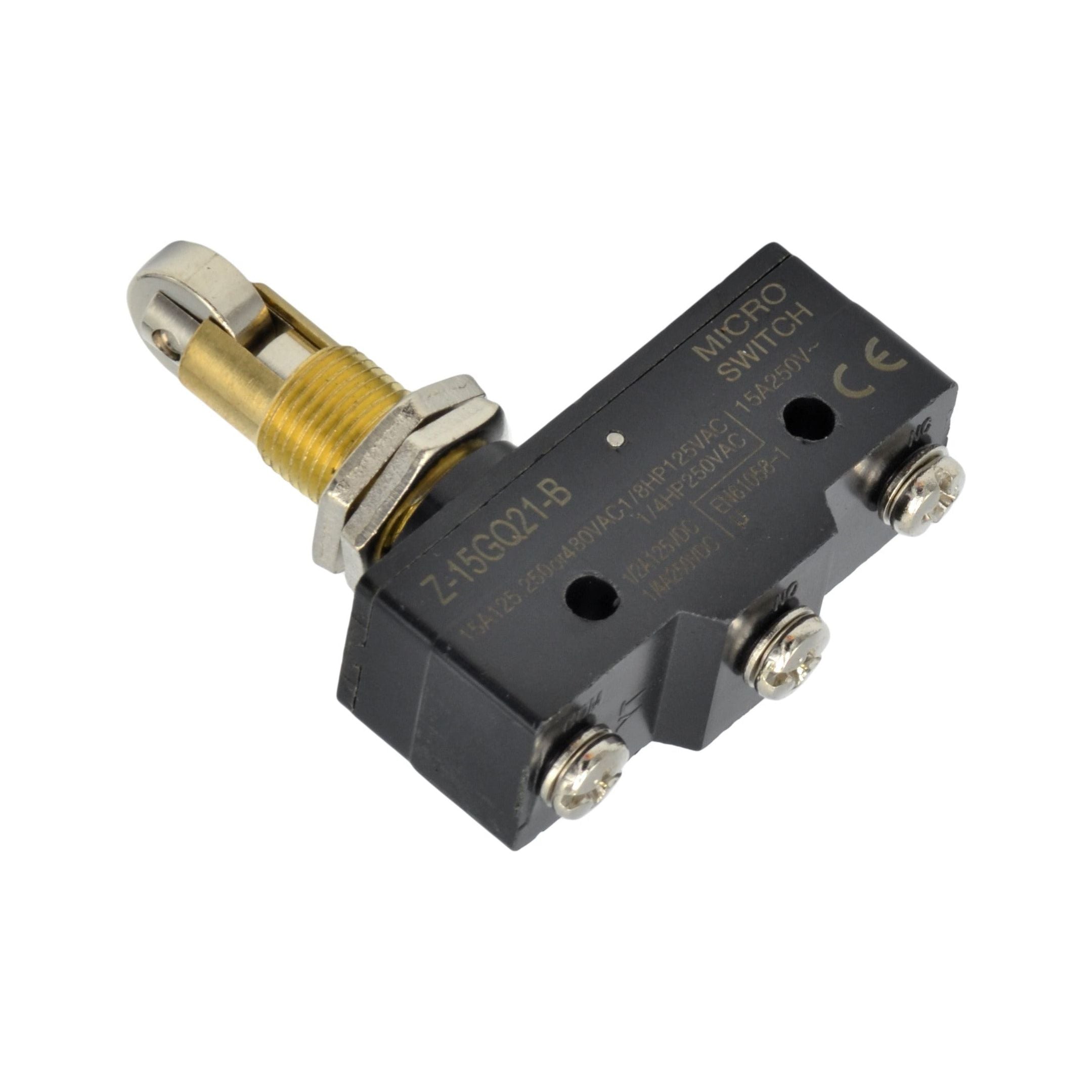 Z-15GQ21-B Panel-Mount Cross Roller Plunger Micro Limit Switch