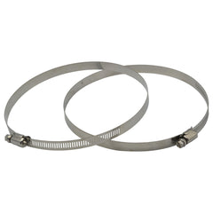 2 Piece 304 Stainless Steel 155-178mm Worm Drive Hose Clamp