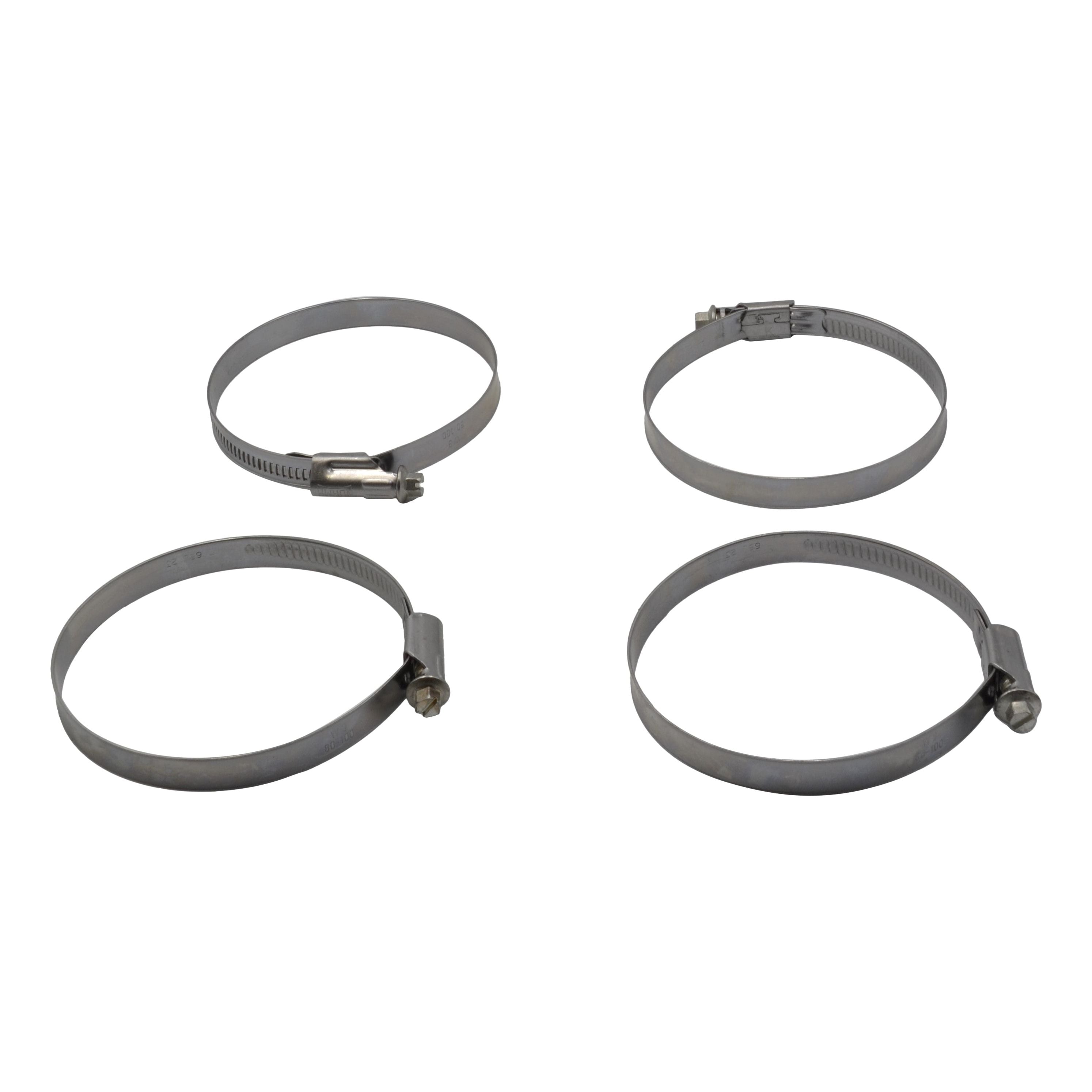 4 Piece Norma 304 Stainless Steel 80-100mm Worm Drive Hose Clamp