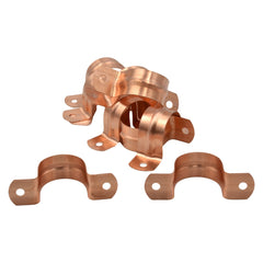 10 Pack Heavy Pattern 40mm 1 1/2 Copper Saddle