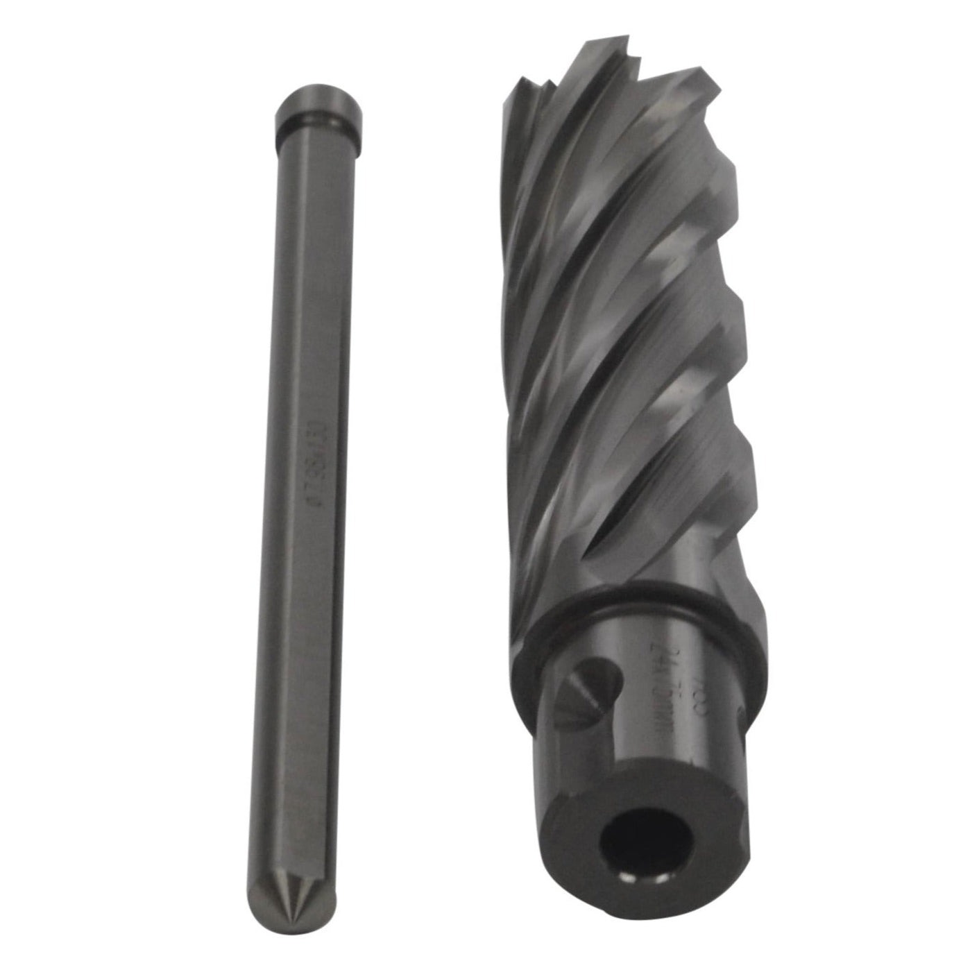 24 x 75mm D.O.C HSS Weldon Shank Annular Cutter with Pin