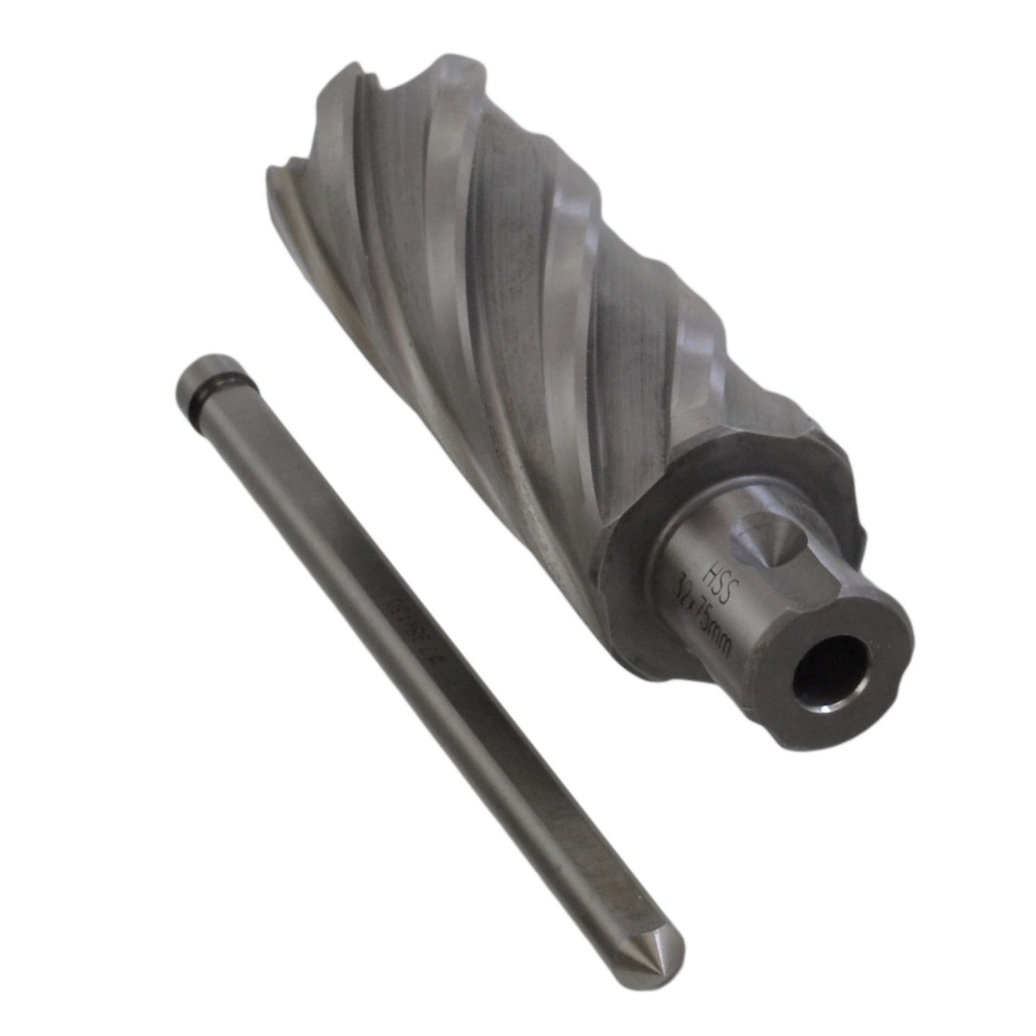 32 x 75mm D.O.C HSS Weldon Shank Annular Cutter with Pin