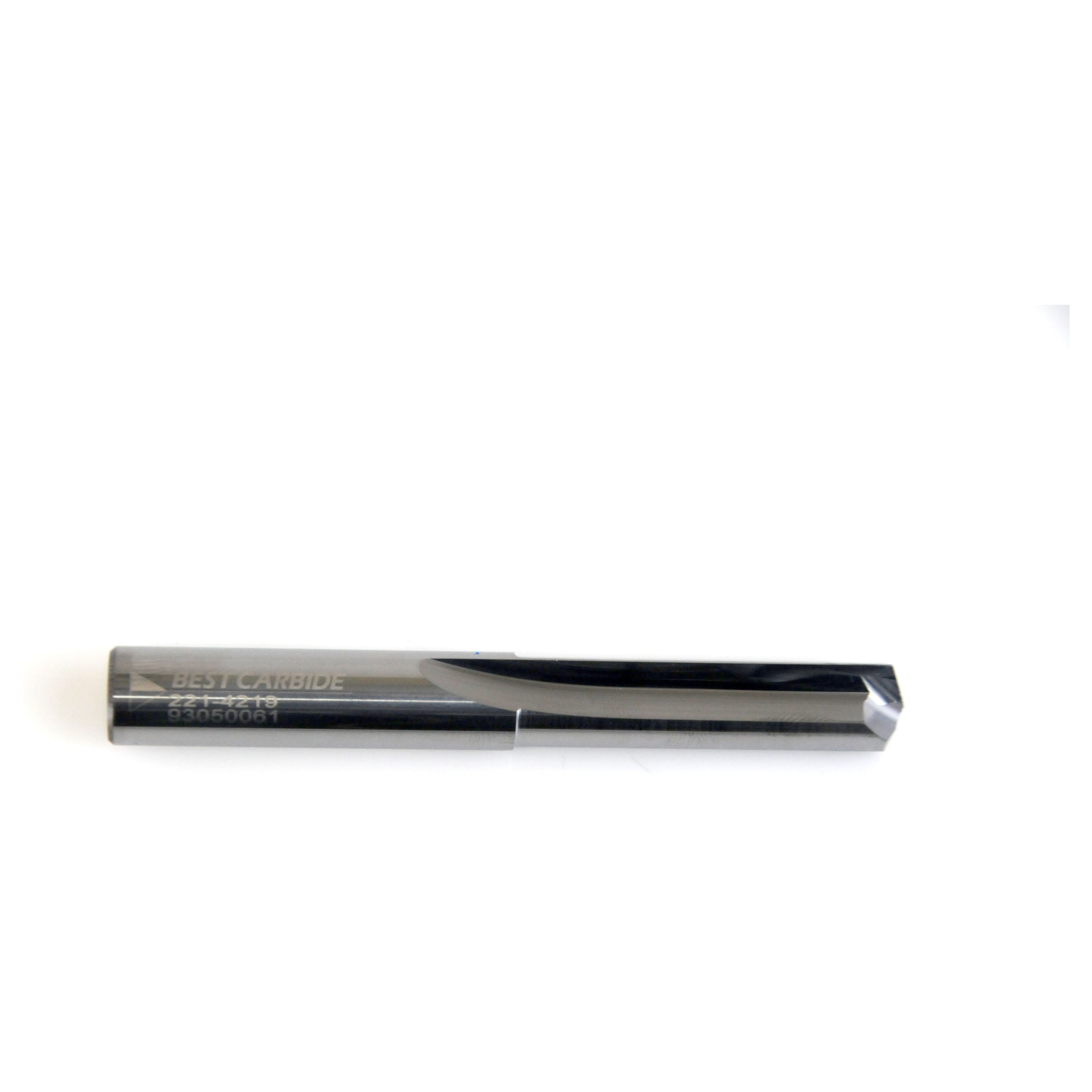 STRAIGHT FLUTE DRILL - Best Carbide 27/64" (2 Flute, Uncoated)