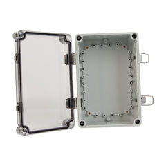 ABS IP66 Clear Lid Hinge Junction Box 280 x 190 x 130mm