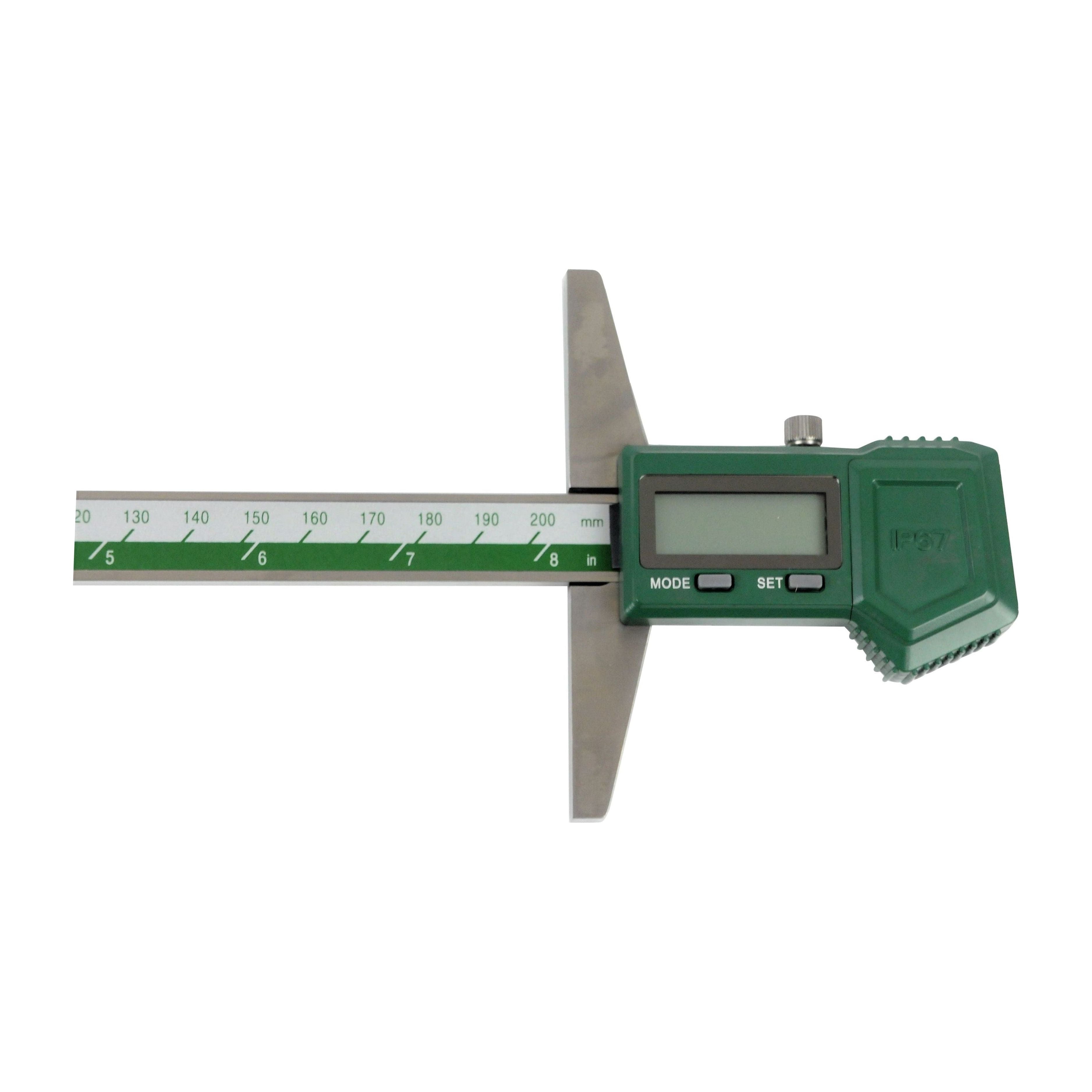 Insize IP67 Digital Depth Gauge 0-200mm / 0-8" Range Series 1149-200