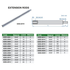 Insize Extension Rod 75mm Range Series 6282-2014