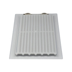 Haron 95W Wall Vent – White. Vent Facing 245 x 145mm