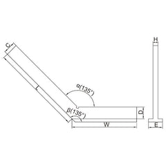  Insize Range 135° Square 300 X 175mm Series 4754-3300