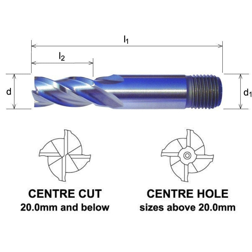 Somta Multi Flute 3mm HSS-Co8e Multi-Purpose End Mill