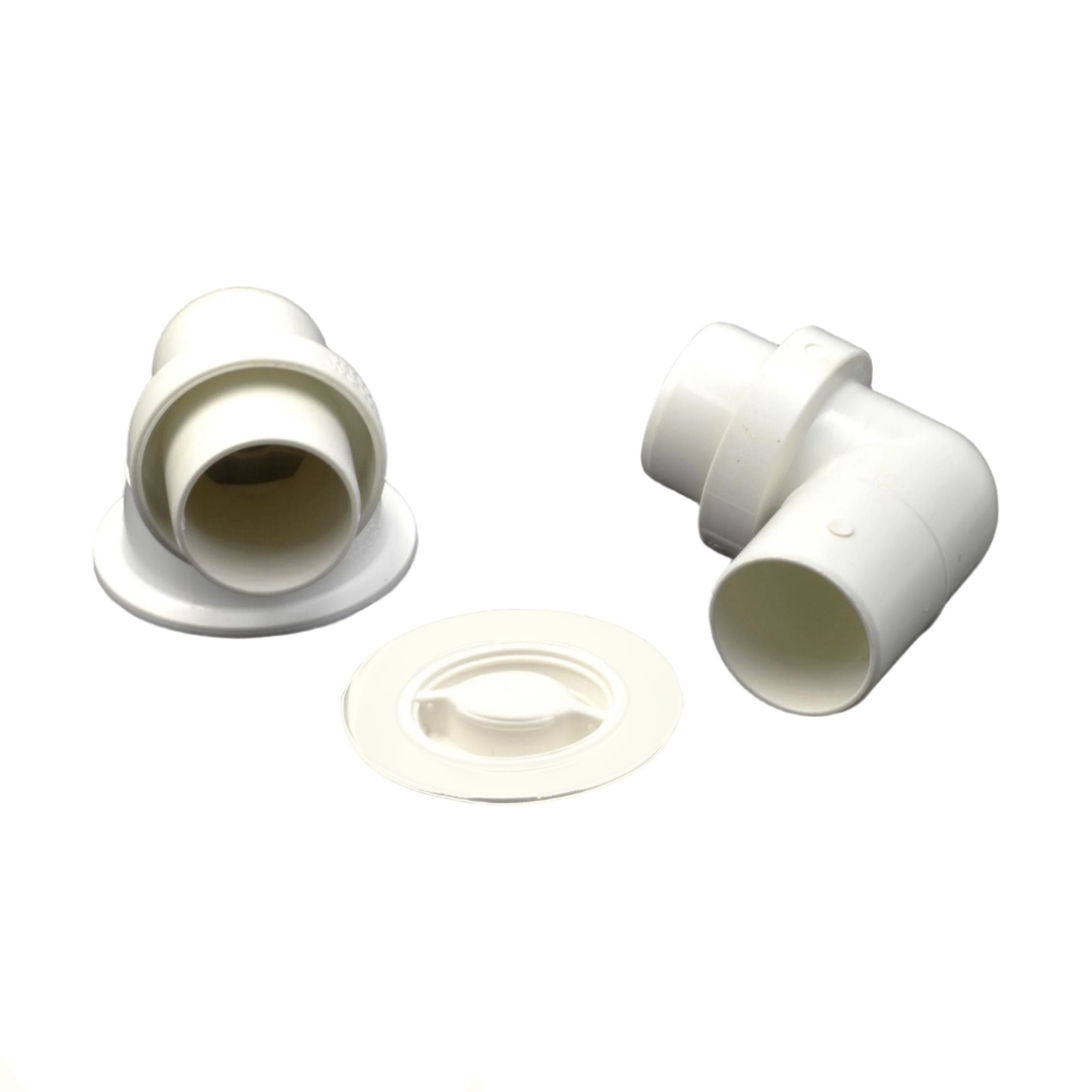 Flexible Plumbdinger - White Plated Brass Plug 40mm