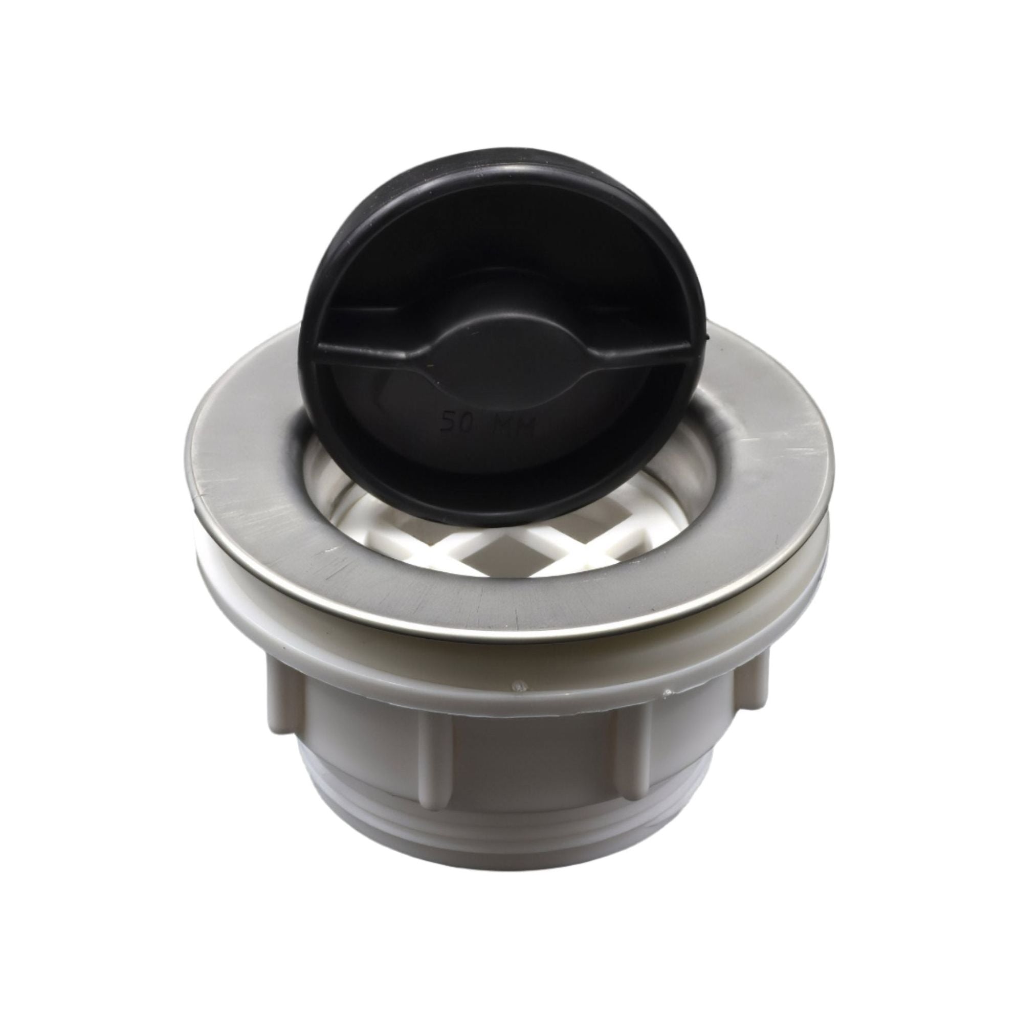 Plastec Standard 50mm Stainless Steel Plug and Waste Unit