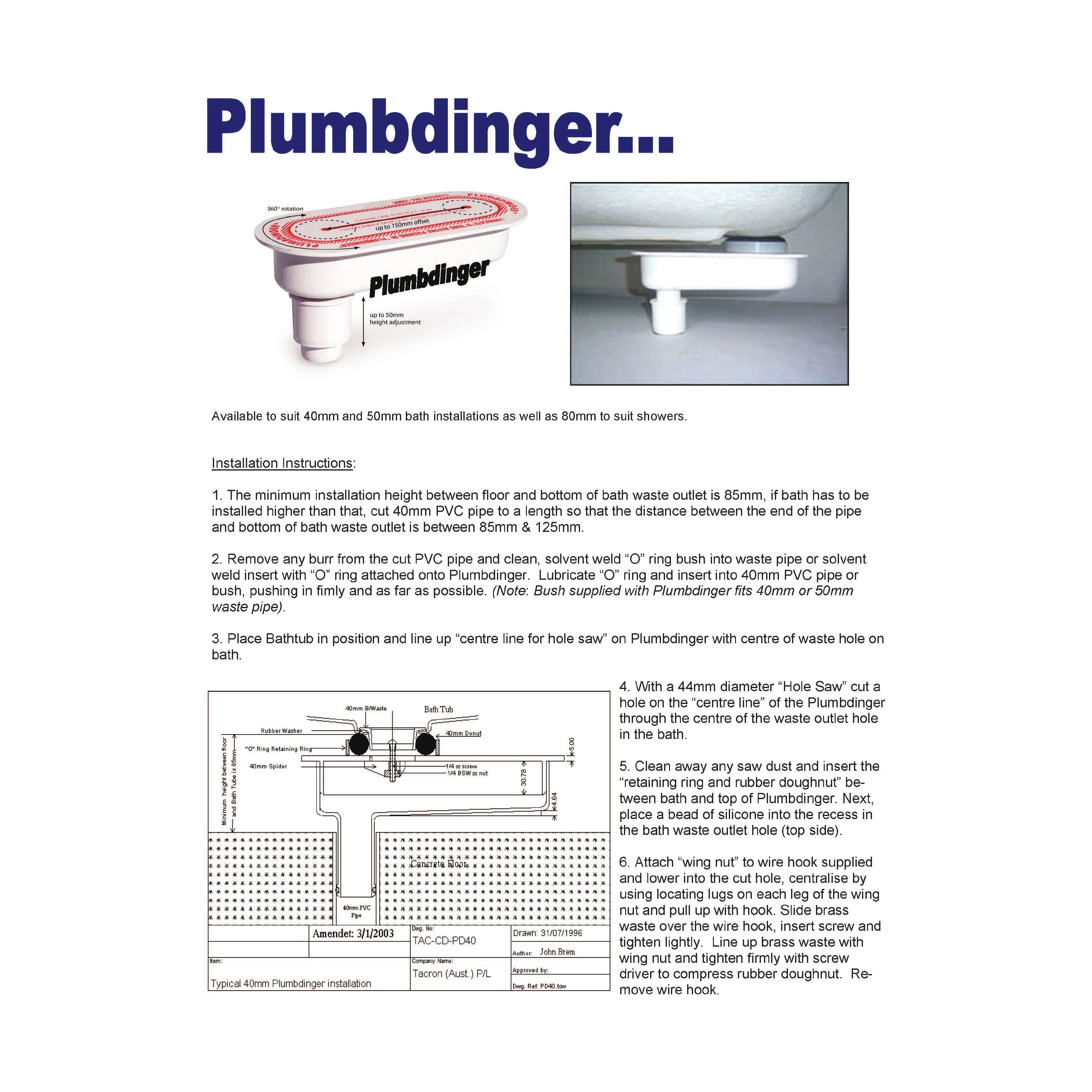 Original Plumbdinger - Adjustable Plumbing Fitting for Misalignment Solutions