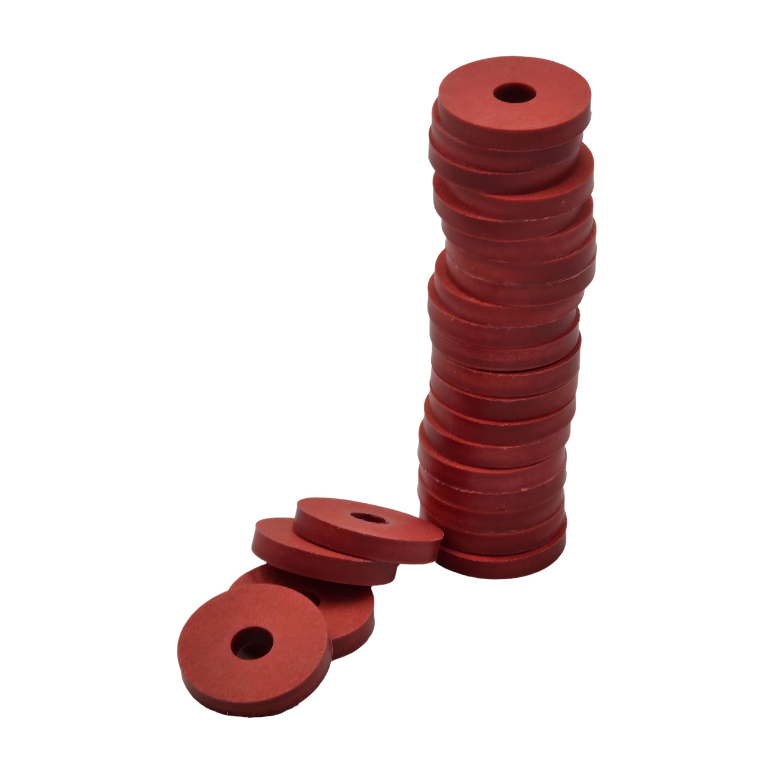 25pk M20x5x3mm Red Fibre Hard Washers