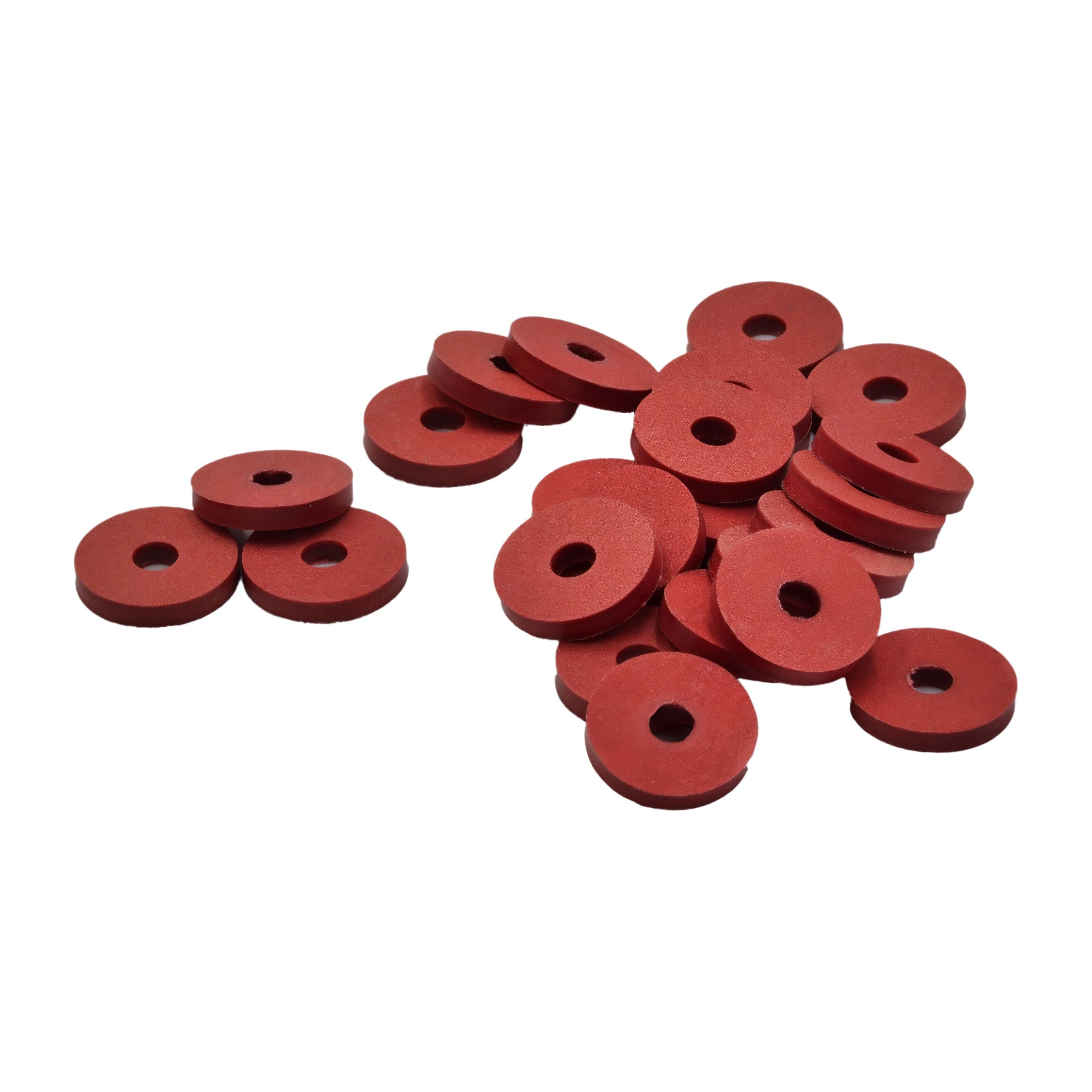 25pk M20x5x3mm Red Fibre Hard Washers