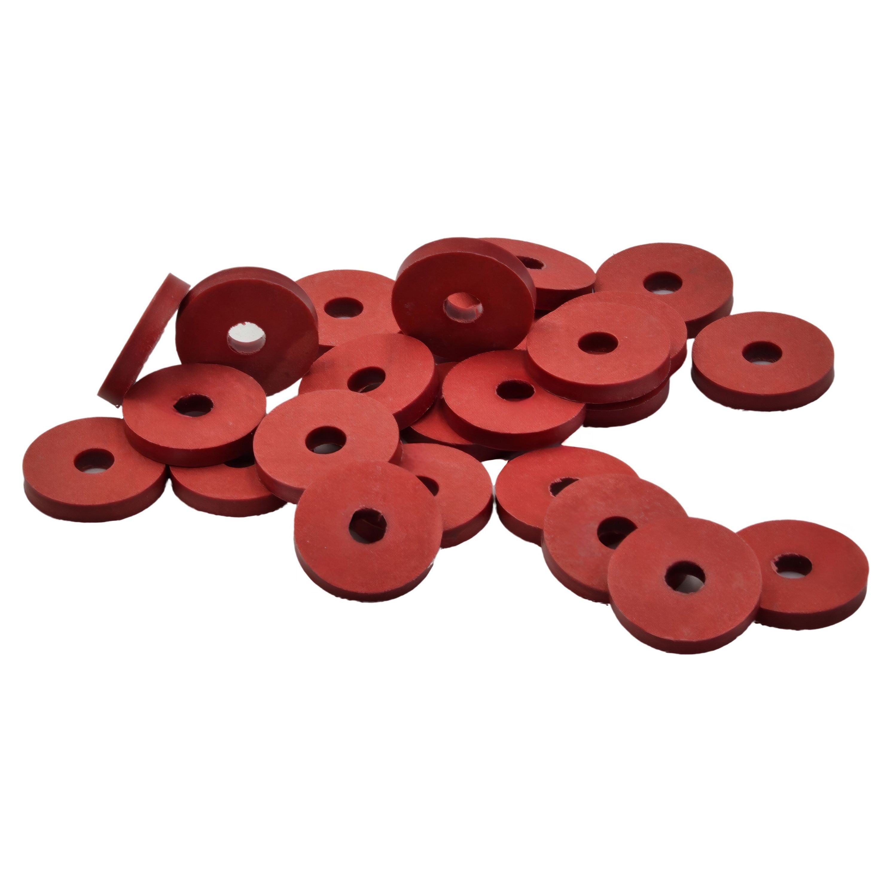 25pk M20x5x3mm Red Fibre Hard Washers