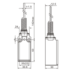 XCK-161 Spring Lever Actuator Limit Switch