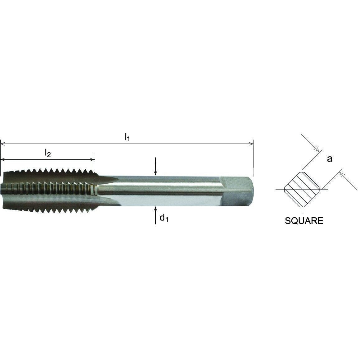 SOMTA - Series 551 HSS UNF Thread Tap 7/16" Taper - Short Hand Tap
