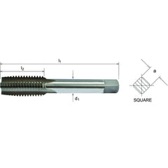 Somta Series 501 - HSS Straight Flute Short Hand Taper (First Tap) M2.5 x 0.45mm