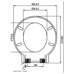 Haron TS-1100 DOVER Toilet Seat – Suits GEO Toilet Seat