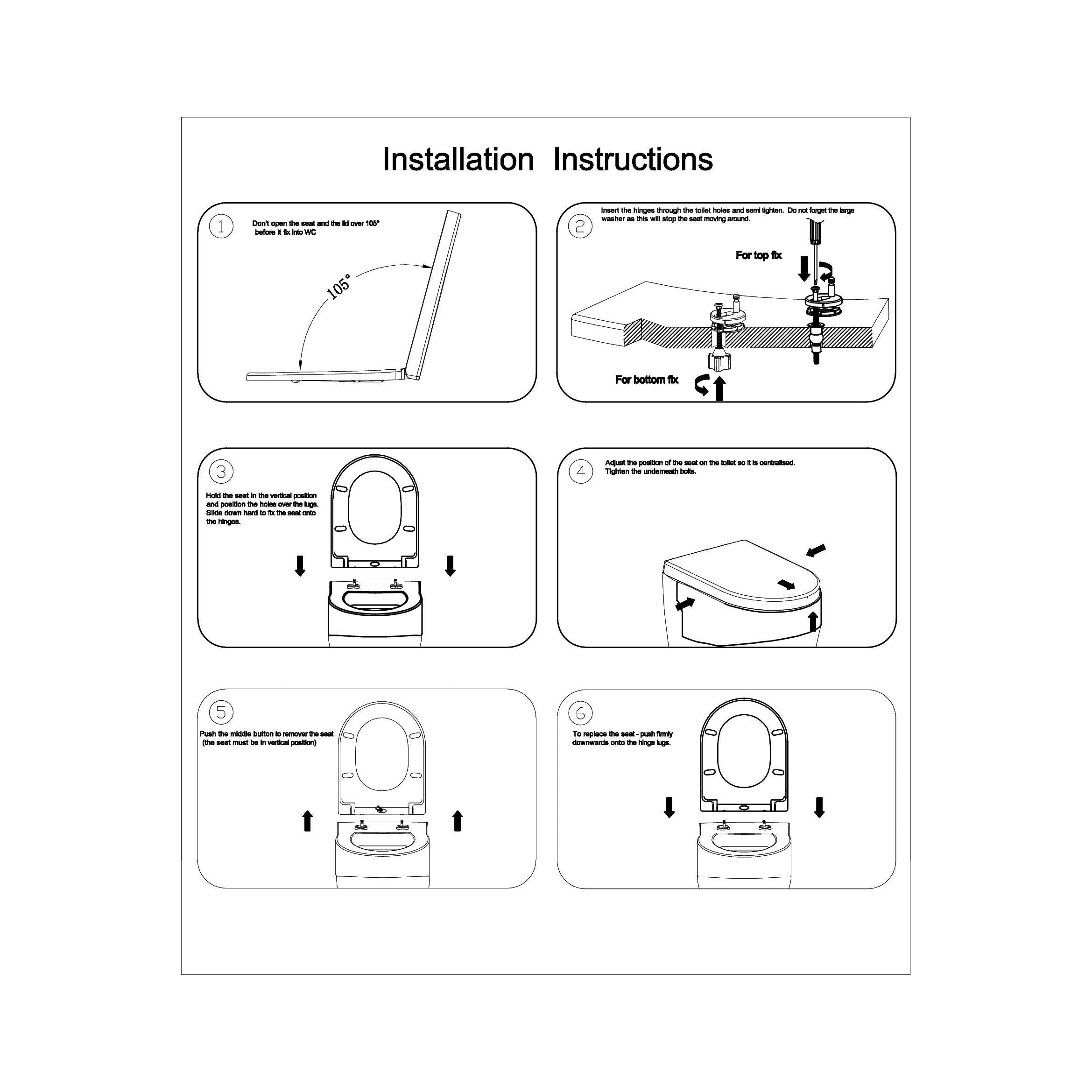 Haron TS-510 FAMILY Detachable Toilet Seat