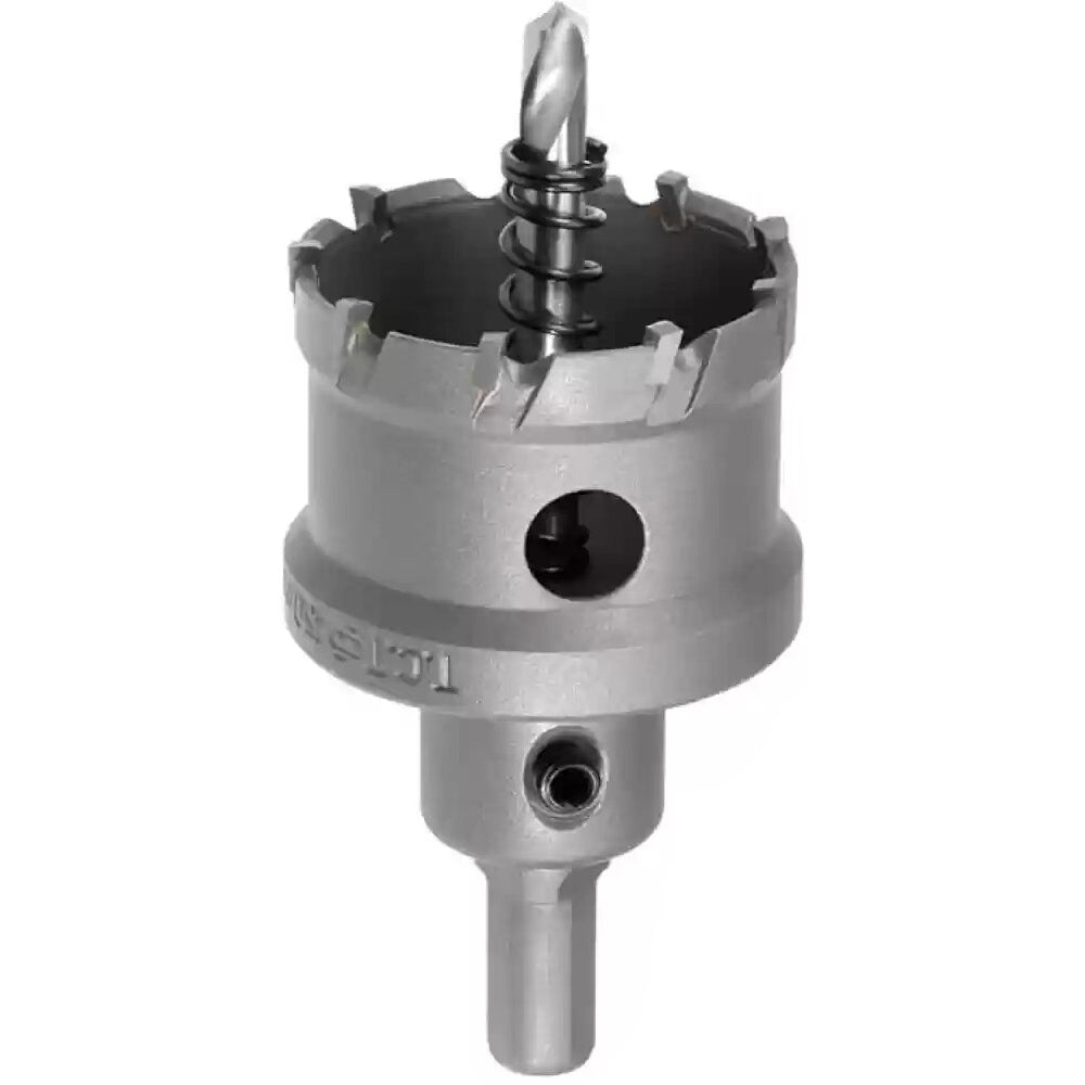 28mm Tungsten Carbide Tipped Holesaw (1/2" Shank) 50mm D.O.C