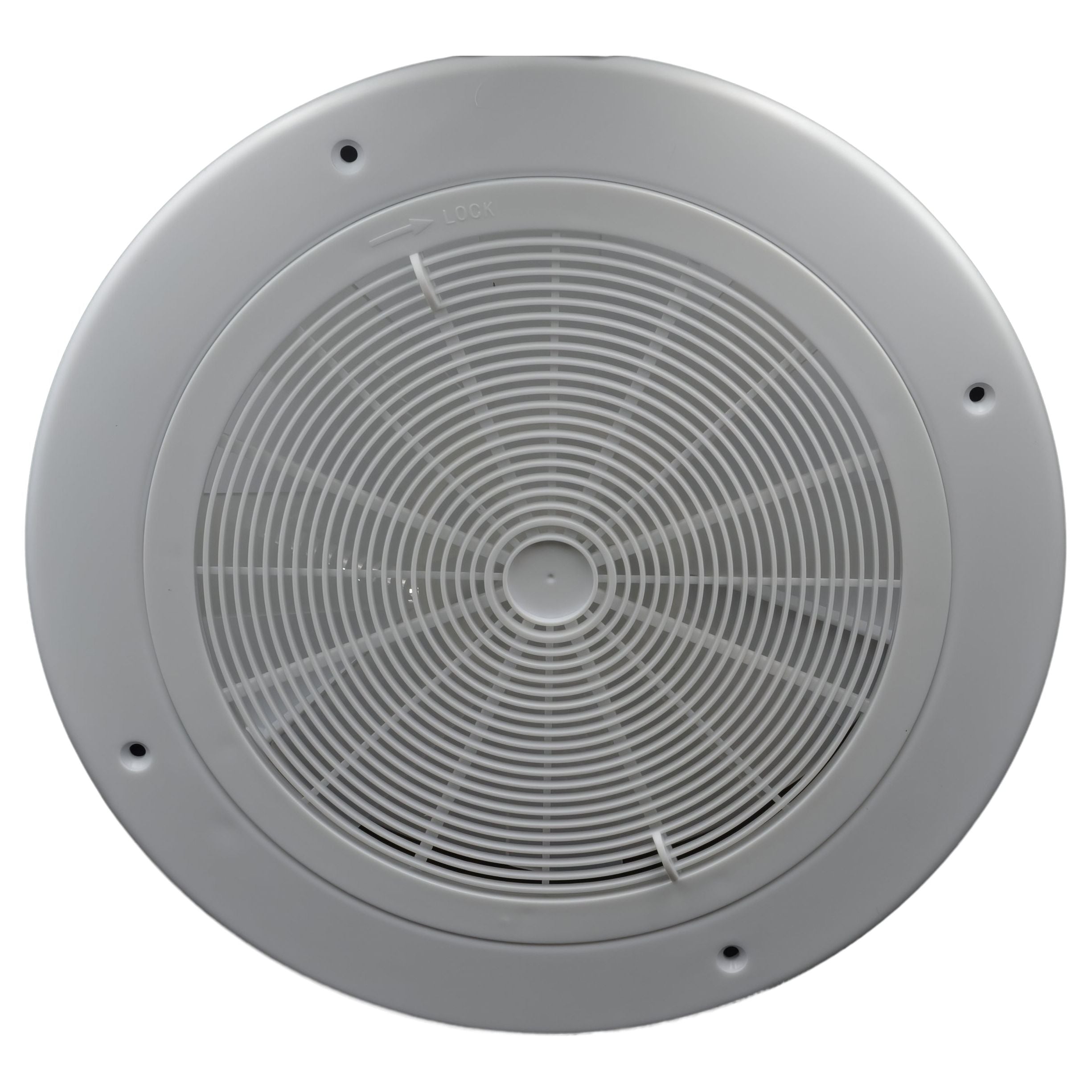 Haron 8CF Round Ceiling Vent with Motorless Fan – Vent Facing 275mm Round