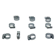 10 Piece Zinc 6-15mm Worm Drive Hose Clamp