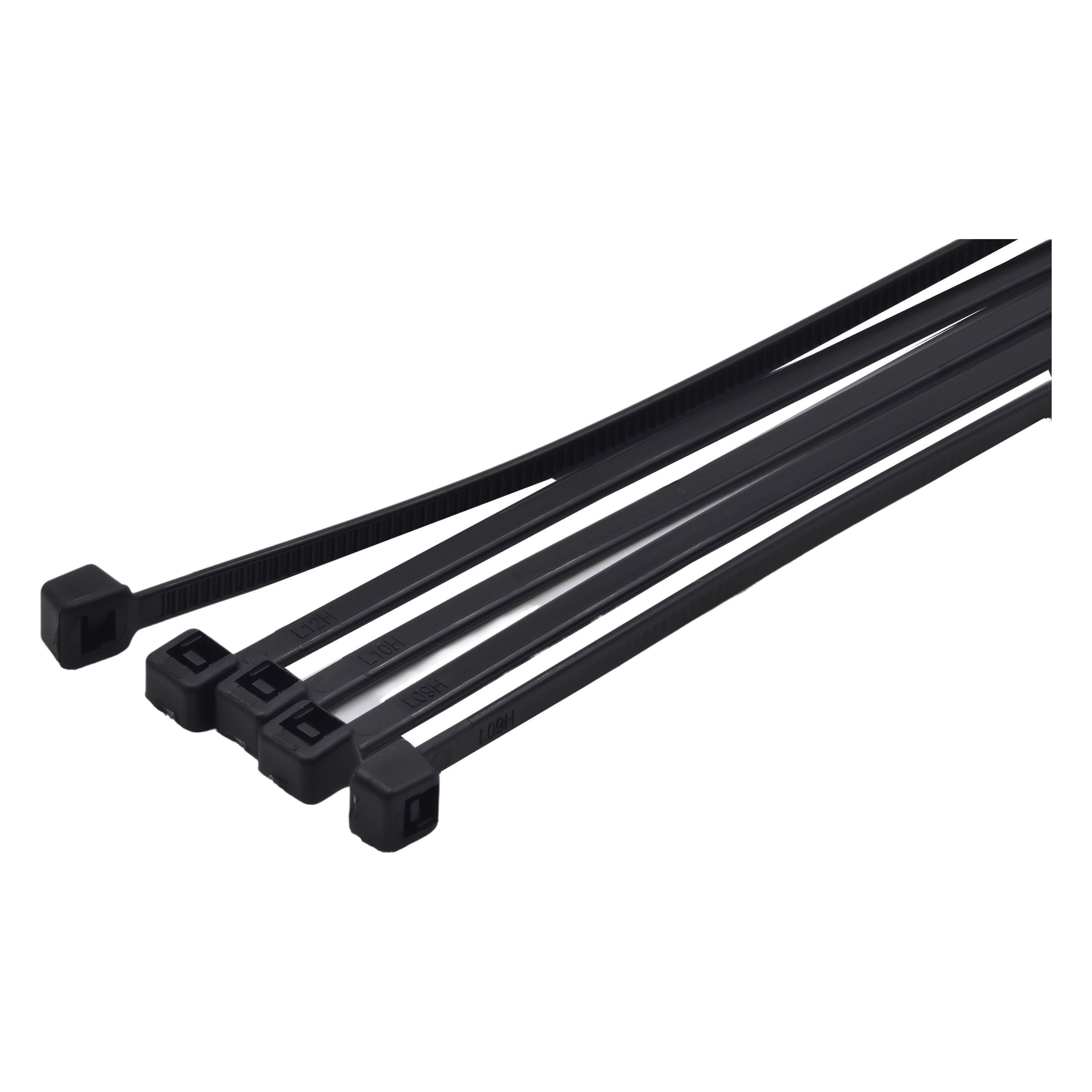 RAPTOR Black 150mm x 3.6mm Medium Duty Cable Ties, 100 Pack