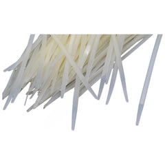 RAPTOR White 200mm x 4.8mm Medium Duty Cable Ties, 100 Pack