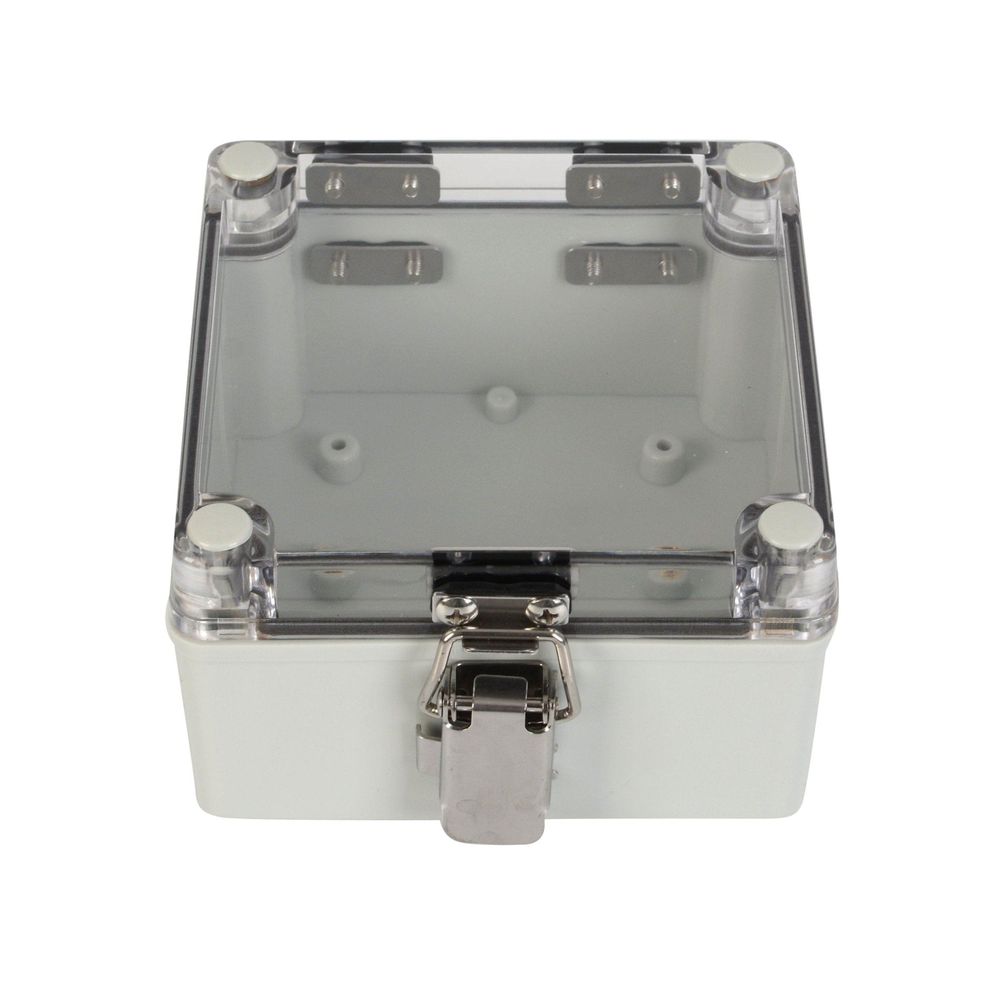 ABS IP66 Clear Lid Hinge Junction Box 125 x 125 x 75mm - Twin Eagle Imports