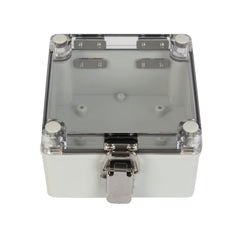ABS IP66 Clear Lid Hinge Junction Box 125 x 125 x 75mm - Twin Eagle Imports