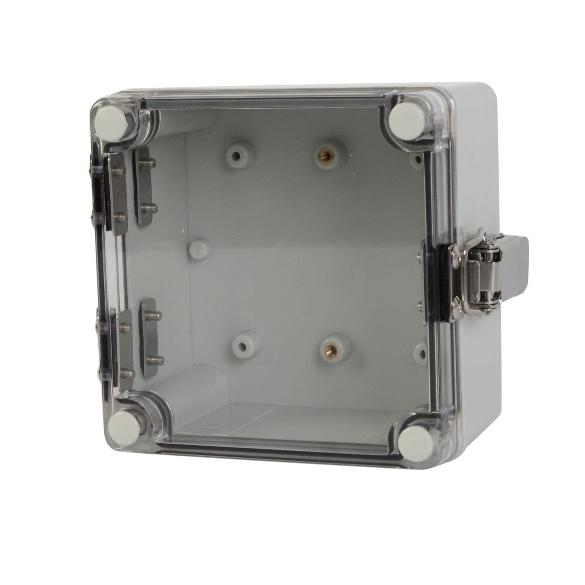 ABS IP66 Clear Lid Hinge Junction Box 125 x 125 x 75mm - Twin Eagle Imports