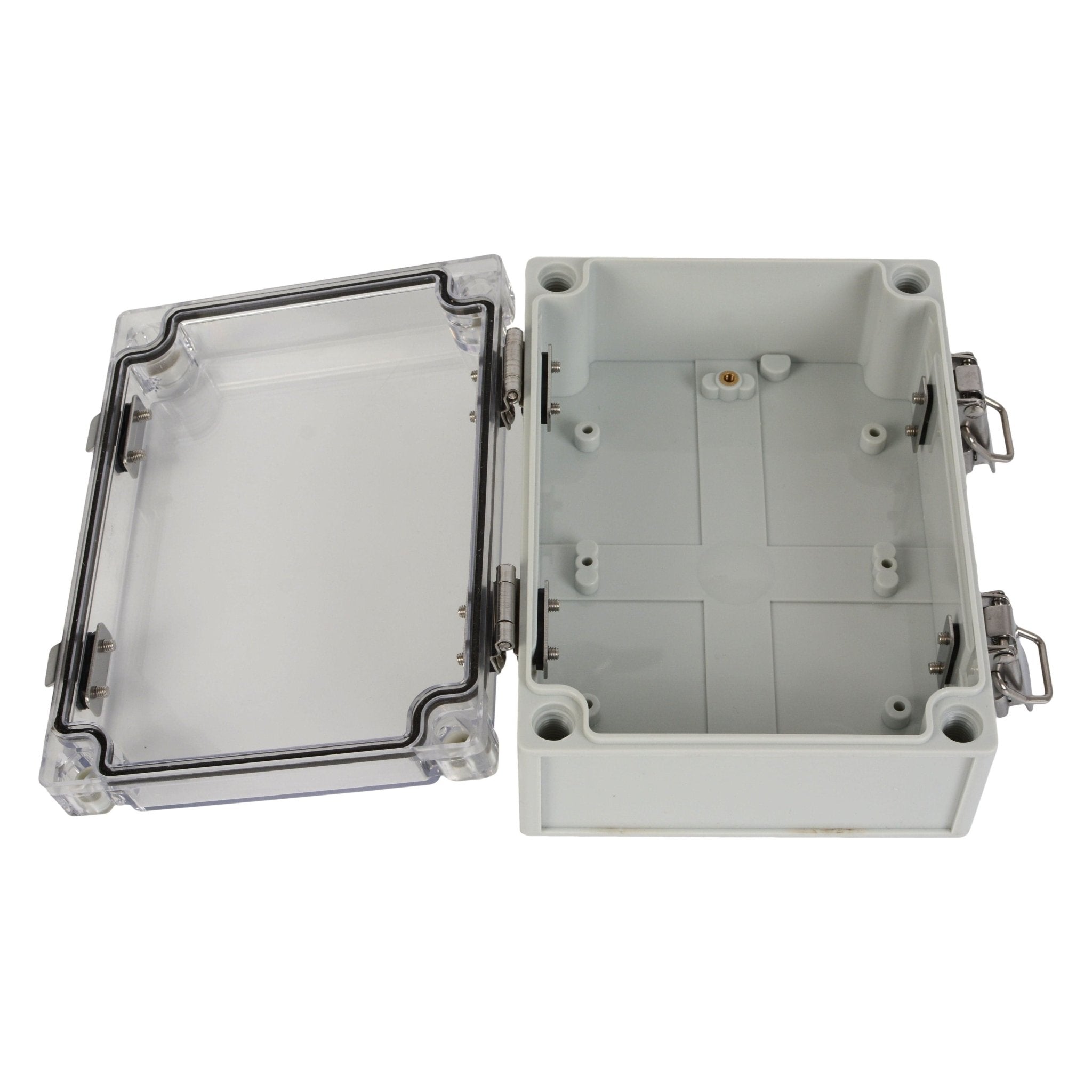 ABS IP66 Clear Lid Hinge Junction Box 125 x 175 x 75mm - Twin Eagle Imports