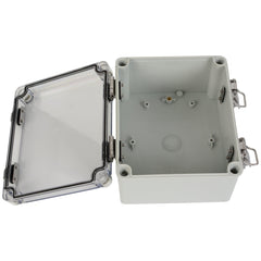 ABS IP66 Clear Lid Hinge Junction Box 140 x 170 x 95mm - Twin Eagle Imports