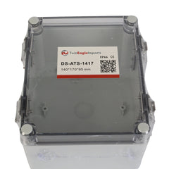ABS IP66 Clear Lid Hinge Junction Box 140 x 170 x 95mm - Twin Eagle Imports