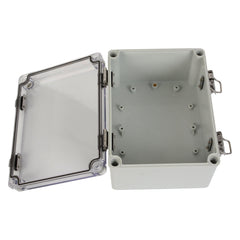 ABS IP66 Clear Lid Hinge Junction Box 150 x 200 x 100mm - Twin Eagle Imports