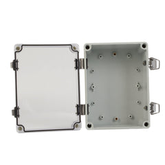 ABS IP66 Clear Lid Hinge Junction Box 150 x 200 x 100mm - Twin Eagle Imports
