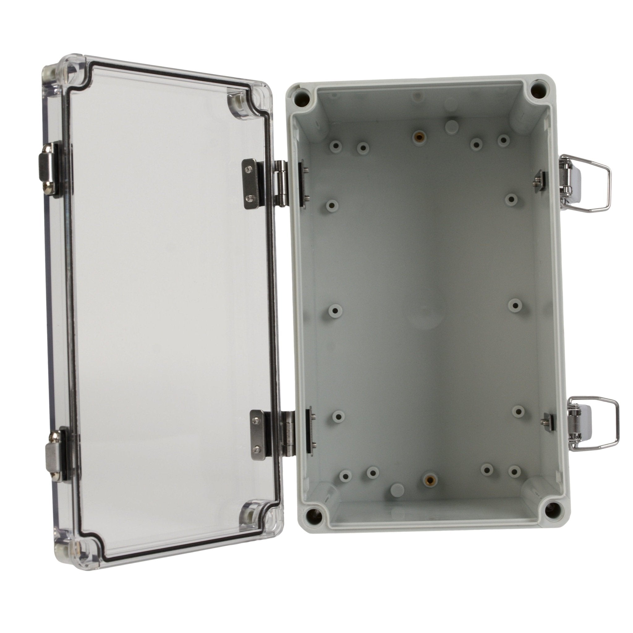 ABS IP66 Clear Lid Hinge Junction Box 150 x 250 x 130mm - Twin Eagle Imports