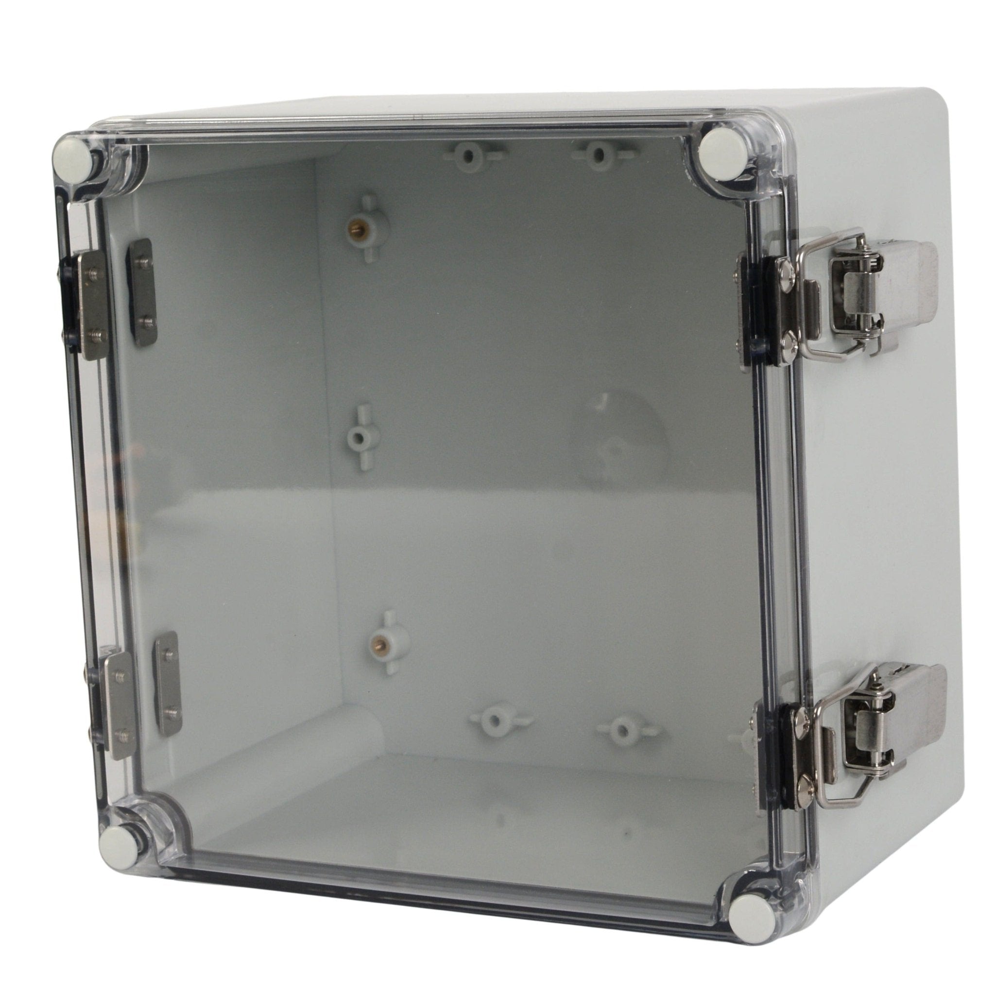 ABS IP66 Clear Lid Hinge Junction Box 200 x 200 x 130mm - Twin Eagle Imports
