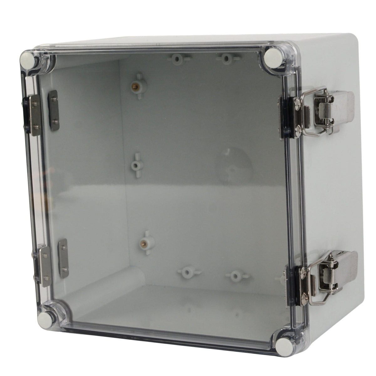 ABS IP66 Clear Lid Hinge Junction Box 200 x 200 x 130mm - Twin Eagle Imports
