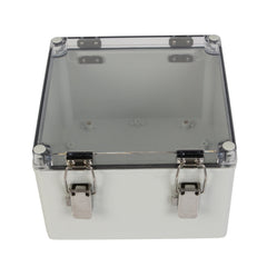 ABS IP66 Clear Lid Hinge Junction Box 200 x 200 x 130mm - Twin Eagle Imports