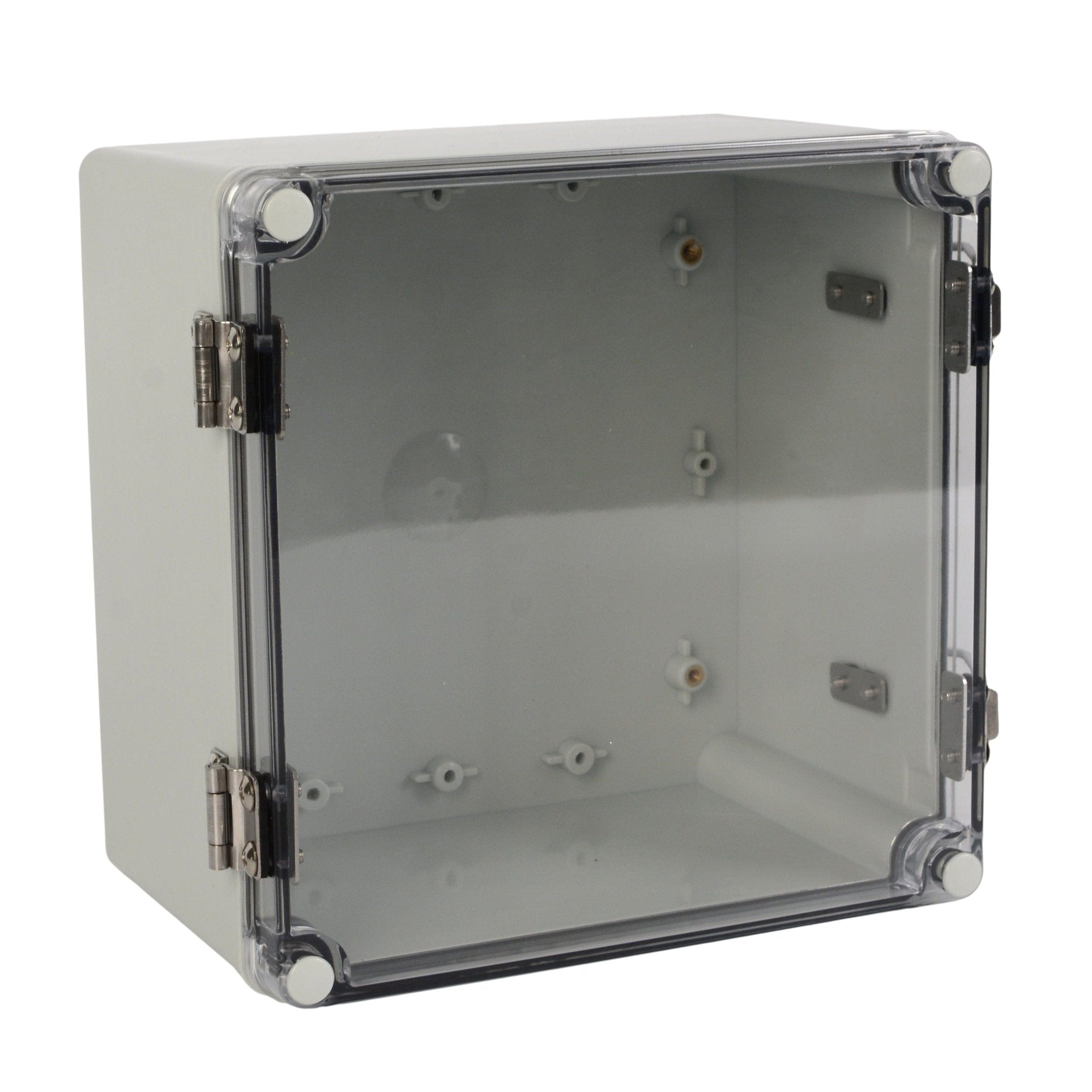 ABS IP66 Clear Lid Hinge Junction Box 200 x 200 x 130mm - Twin Eagle Imports